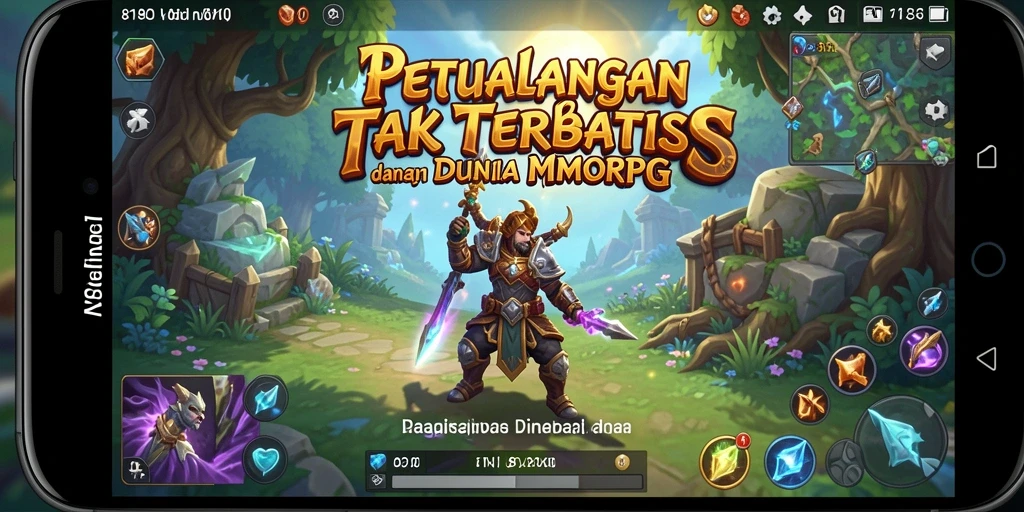 Tampilan gameplay MMORPG yang mengasyikkan dan penuh aksi.