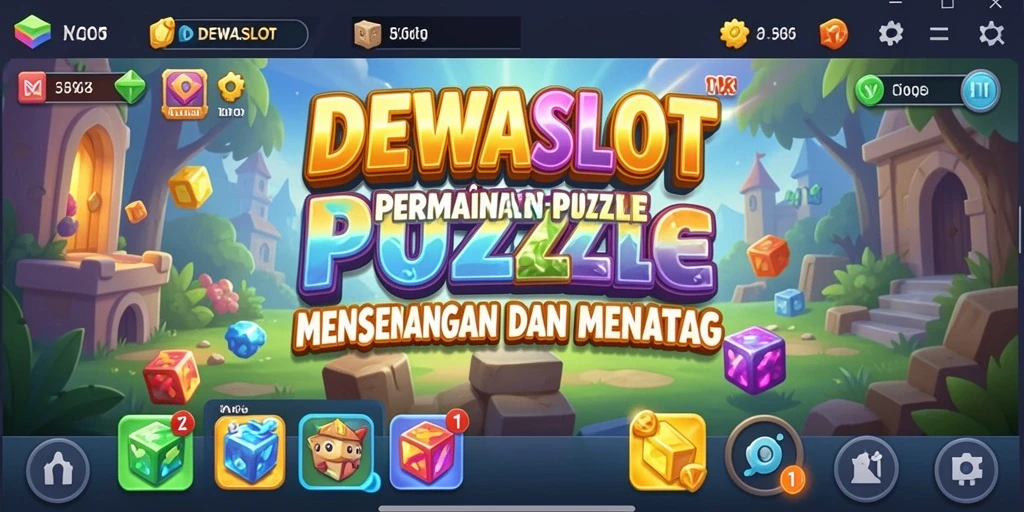 Screenshot gameplay DEWASLOT menampilkan tantangan Puzzle yang menarik.