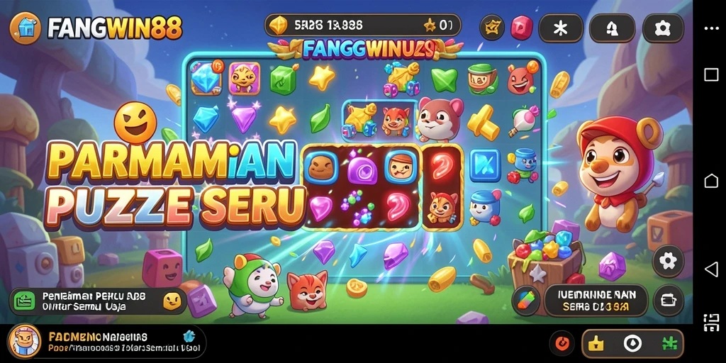 Tampilan gameplay menarik dari FANGWIN88 yang menampilkan berbagai teka-teki.