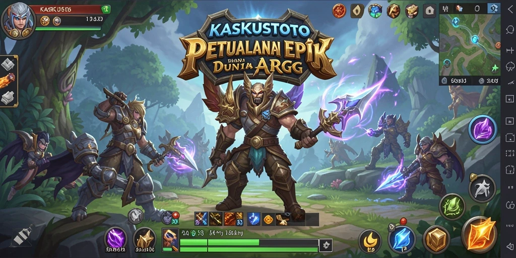 Tangkapan layar KASKUSTOTO menampilkan pertempuran seru dalam dunia ARPG.