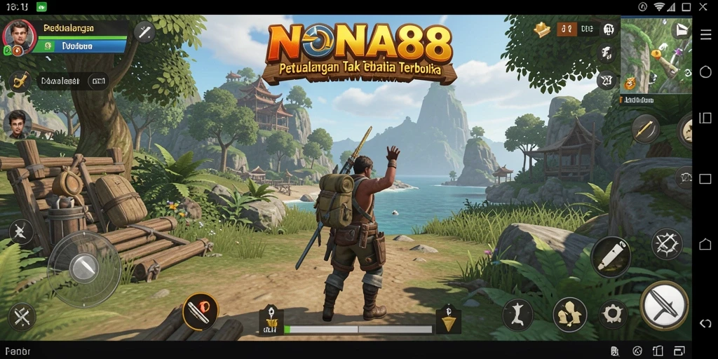 Tampilan menakjubkan dari gameplay <strong>NONA88</strong> di dunia terbuka.