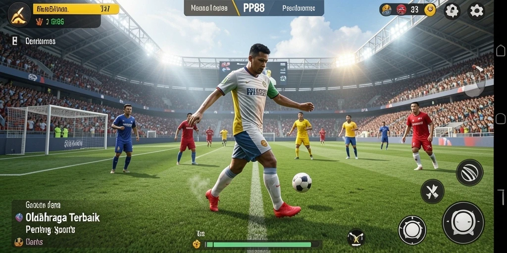 Screenshot dari gameplay <strong>PP88</strong> yang menunjukkan aksi olahraga yang mendebarkan.