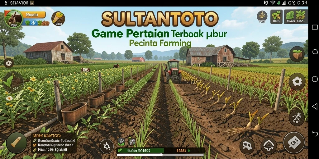 Tampilan gameplay SULTANTOTO yang asyik dan menarik untuk petani sejati.