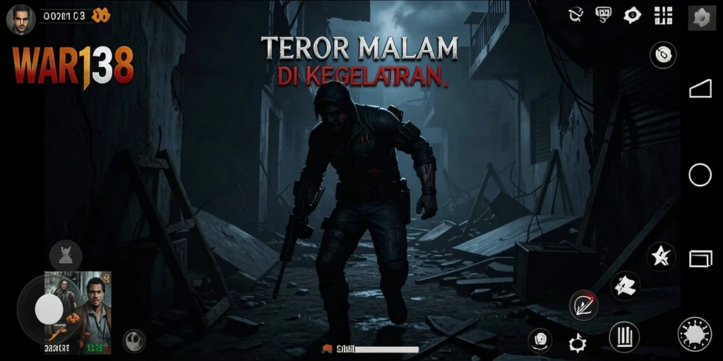 Tampilan gameplay menakutkan dalam dunia <strong>WAR138</strong> penuh kegelapan.